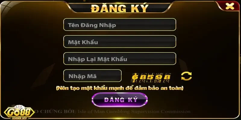 đăng ký Go88 Quyền lợi hấp dẫn khi đăng ký Go88 dành cho người chơi