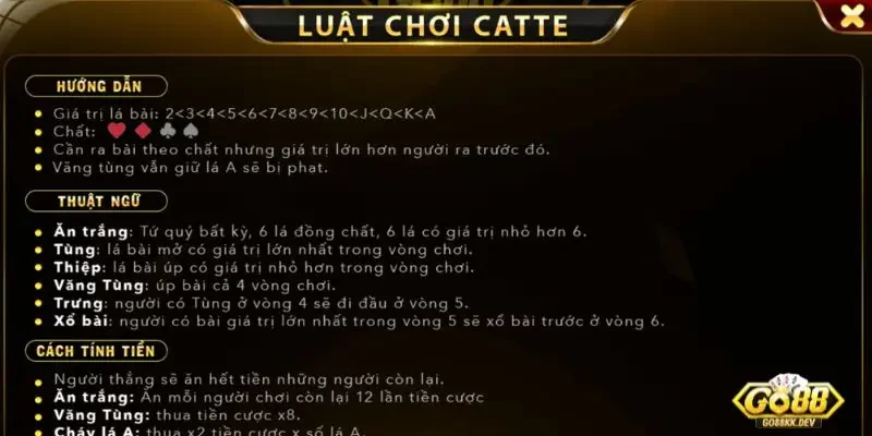 kinh nghiệm chơi bài Catte Go88 Một số thuật ngữ quan trọng trong kinh nghiệm chơi bài Catte Go88