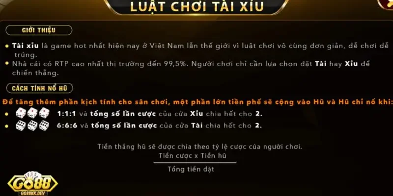 mẹo chơi Tài Xỉu Go88 thắng lớn Các quy định quan trọng trong mẹo chơi Tài Xỉu Go88 thắng lớn