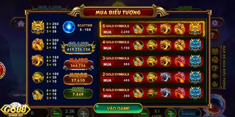 mẹo quay hũ Kho Báu Tứ Linh Go88 Luật chơi kho báu tứ linh đơn giản và dễ hiểu nhất
