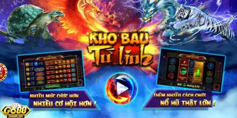 mẹo quay hũ Kho Báu Tứ Linh Go88